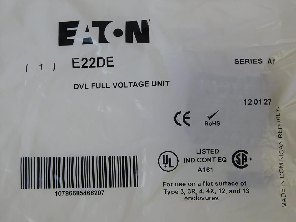 EATON E22DE Green Pilot Light SER B1 120V-AC D646059