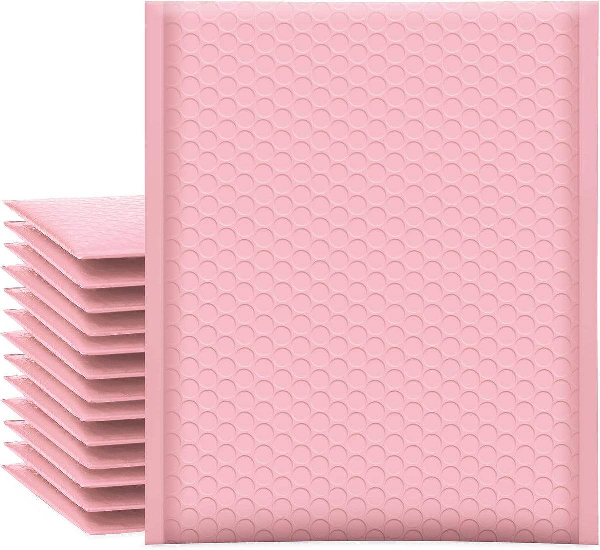 Bubble Mailers 8.5x12" 25 Pack Usable Size 8.5x11" Light Pink Padded