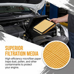 CA10741 Engine Air Filter Compatible with CT200h and NX300h
