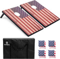 Cornhole Set 4x2 and 3X2 Regulation Size Corn Holes Sets with Carrying Bags & 8 Bean Bags Cornhole Boards Bean Toss