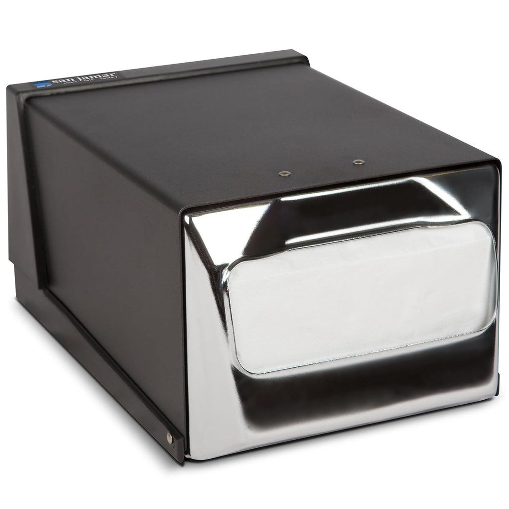 H3001BKC Countertop Napkin Dispenser, 7 5/8w x 11d x 5 1/2h, Capacity: 300 Napkins, Black