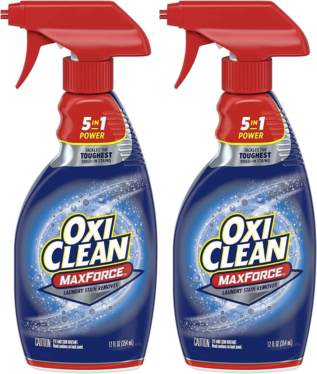 Max Force 5 in 1 Power Laundry Stain Remover Spray, 12 oz - 2 PK