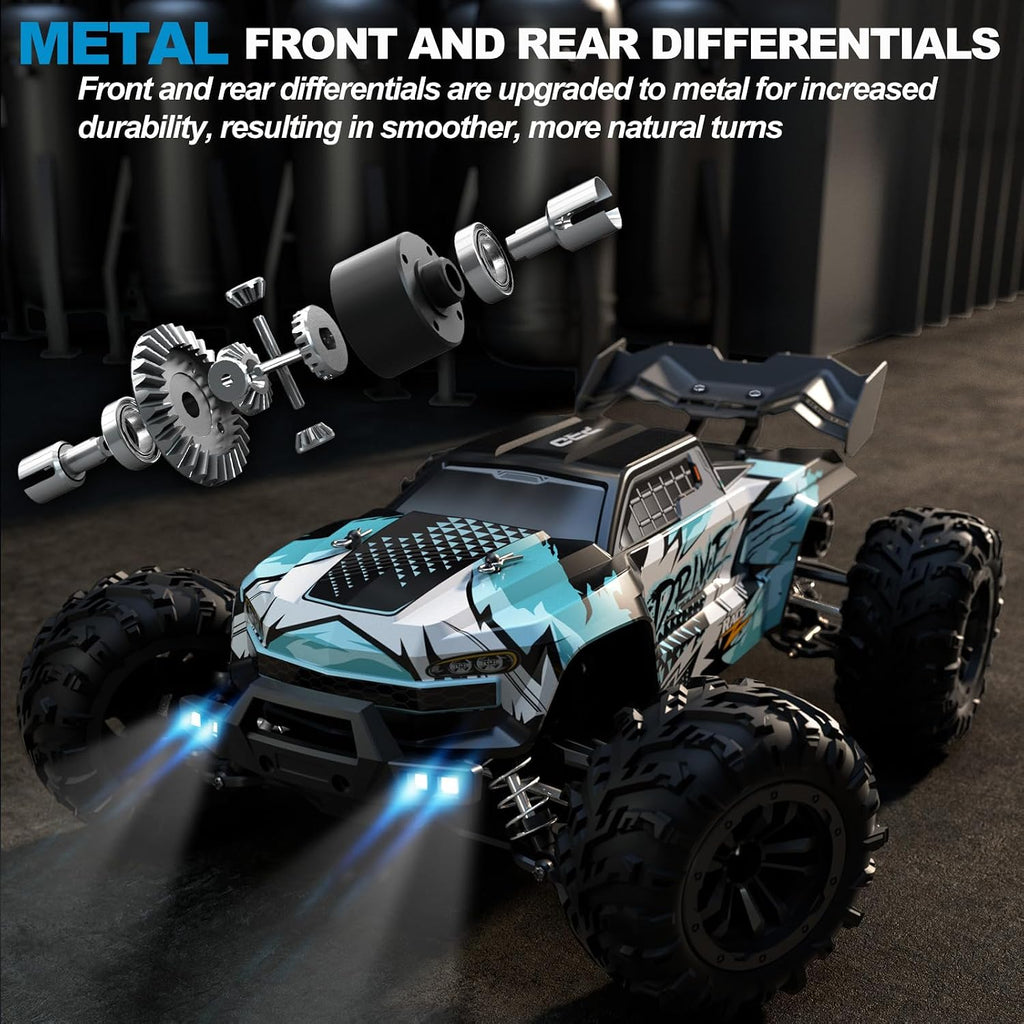 1:16 Scale Brushless RC Car - 50+ MPH High Speed All Terrain Off-Road Monster Truck for Adults & Teens 14+ | 2.4GHz