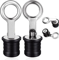 Honoson 2 Pcs Boat Drain Plug Stainless Steel 1 Inch for Drains