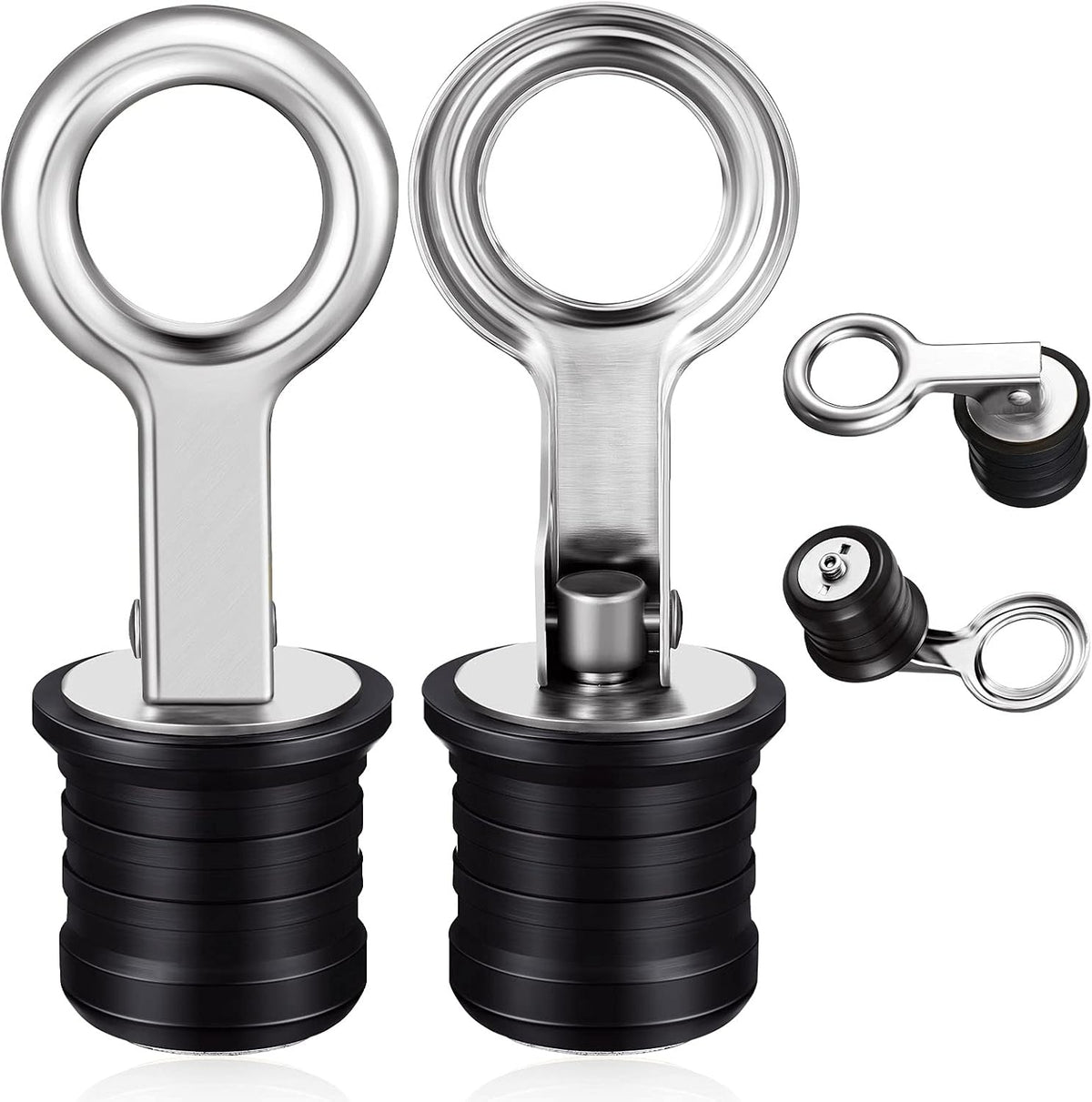 Honoson 2 Pcs Boat Drain Plug Stainless Steel 1 Inch for Drains