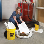 PIG Oil-Only Spill Cleanup Kit | 5 Gallon Pail | High-Visibility Container | PMB30596