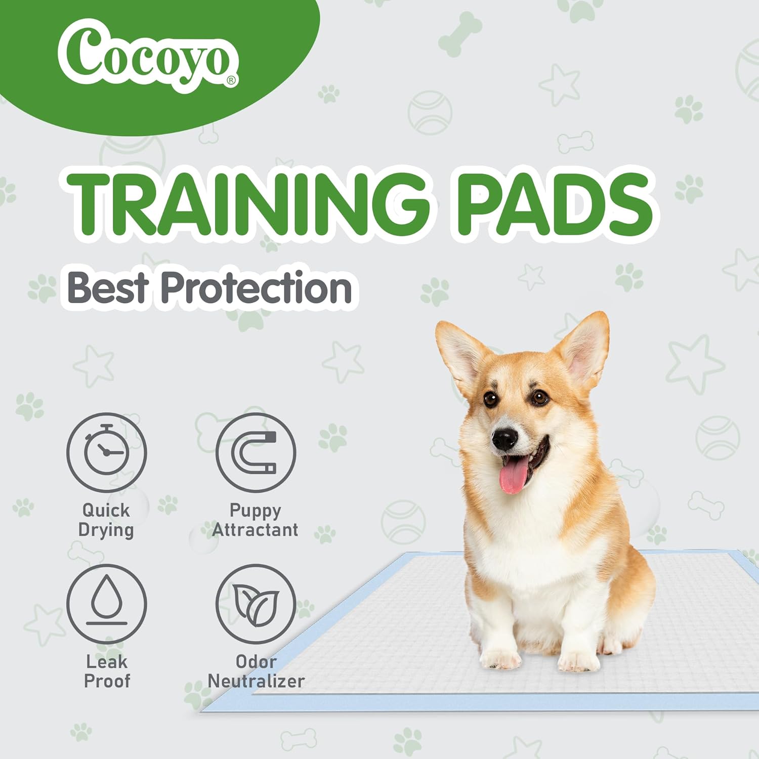 Best Value Dog Training Pads Giant Size | Dog Pee Pads XXXL Size | Super Absorbent Puppy Pads (30" x 45", 30 Count)