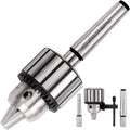 KingTool 4-Piece 1/2-Inch Drill Chuck Set with Key and Morse Taper Arbors