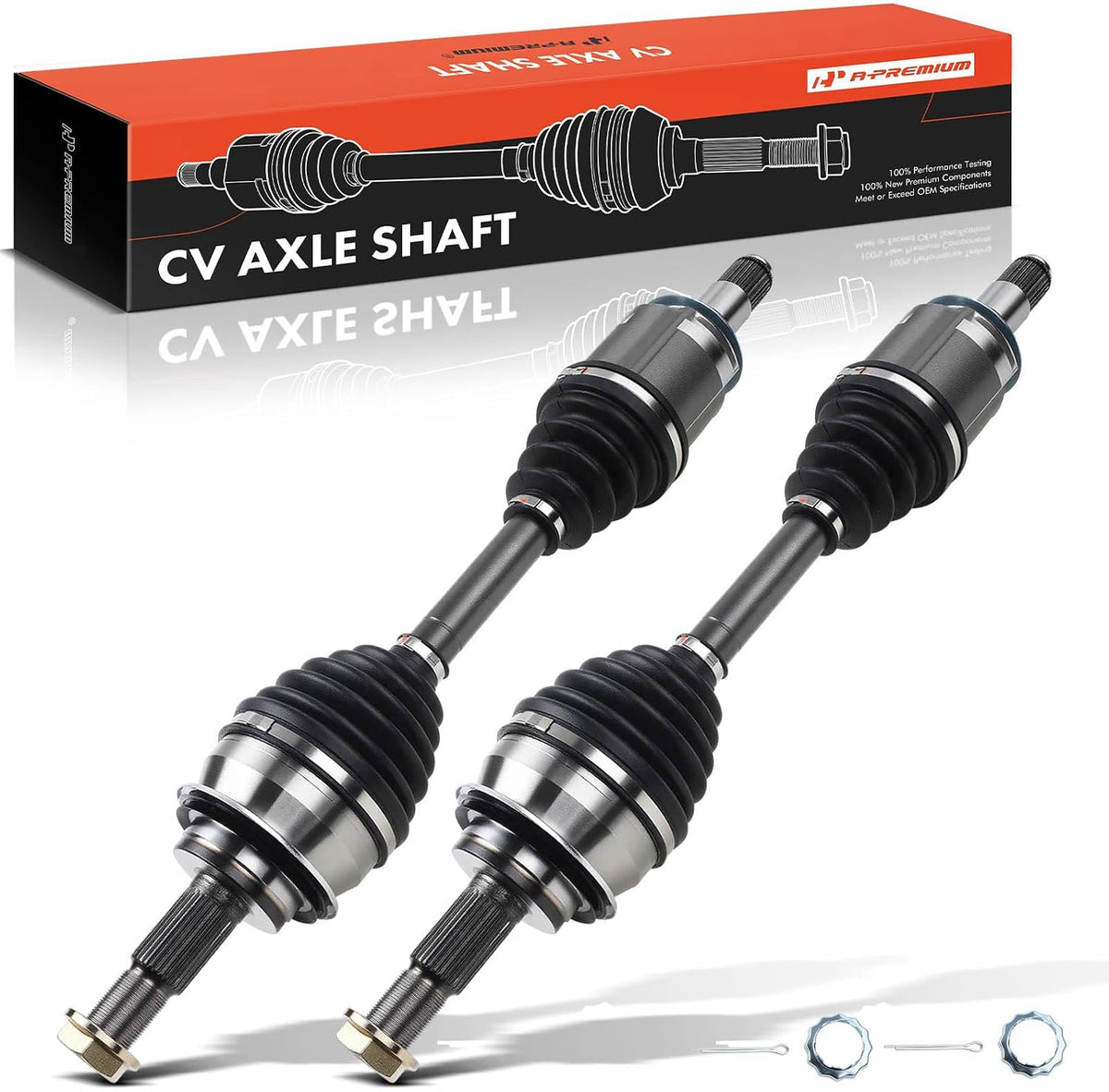 A-Premium Set of 2 Front CV Axle Shaft Assembly