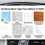 Double Sided Nano Tape, 2 in Wide, Heavy Duty Wall Mounting, Heat Resistant