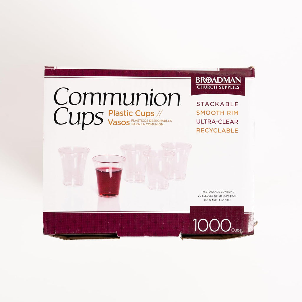 Broadman Plastic, Disposable, Recyclable Communion Cups, 2000 Count