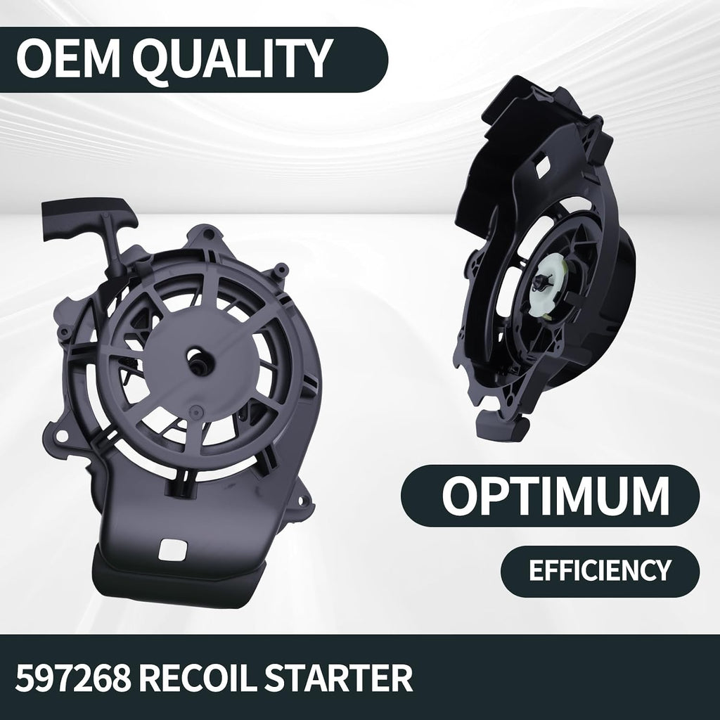 597268 Recoil Starter Compatible with Briggs & Stratton 850E Series 190CC Lawn Mower