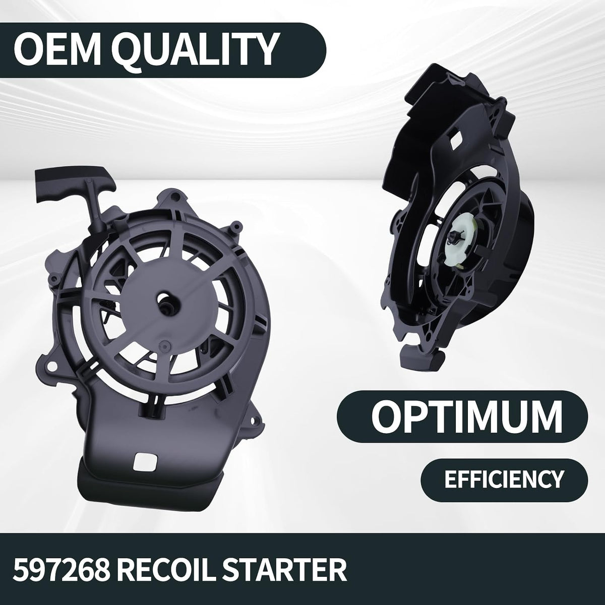 597268 Recoil Starter Compatible with Briggs & Stratton 850E Series 190CC Lawn Mower