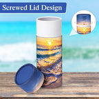 4 Pcs Biodegradable Scattering Tubes for Human Ashes, Sunset Beach