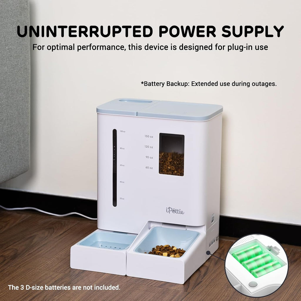 FW54 5G/2.4GHz WiFi Automatic Feeder and Waterer 2-in-1 Set for Pet
