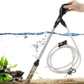 Small Gravel Vacuum for Aquarium, Manual 80GPH Aquarium Gravel Cleaner Low Water Level Water Changer Fish Tank