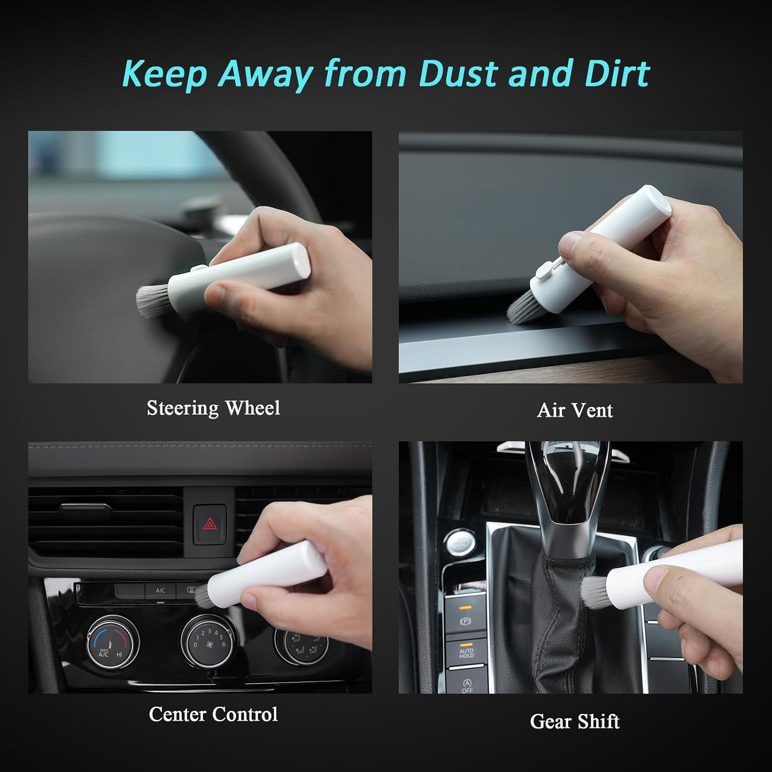 Car Screen Cleaner Spray and Wipe, Car Interior Cleaner Detailing Kit Screen Cleaning Tool for Touchscreen Display
