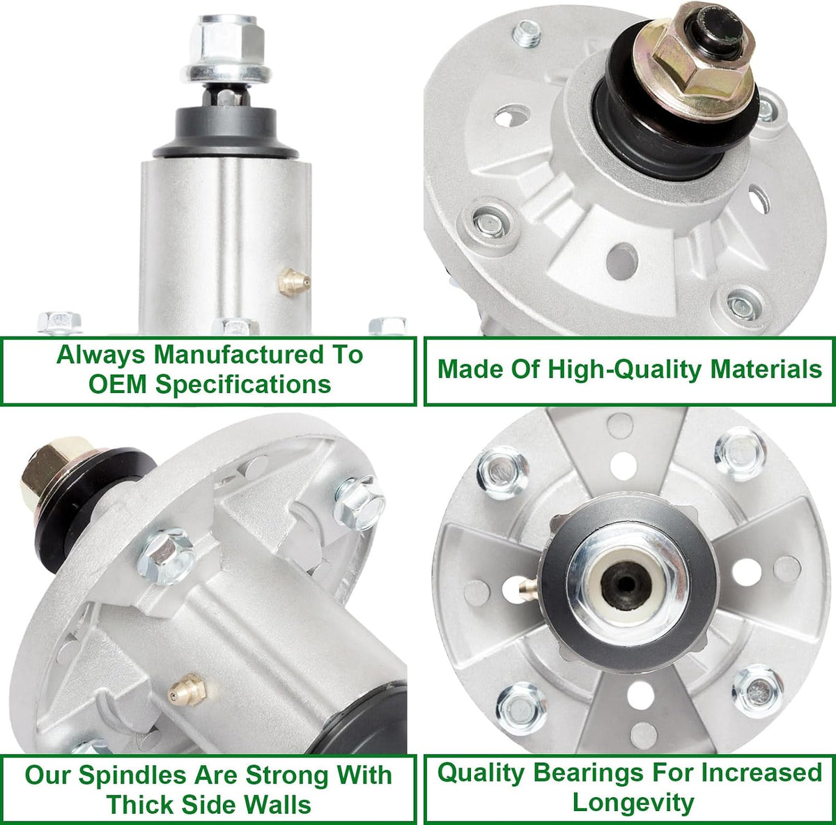 42" 48" Deck Spindle Assembly Fit for John Deere LA110 LA100 LA120 LA105 D110 LA115 LA125 D125 D130 E120 E130 D140 E140 LA145 Lawn Mower Replaces GY21098 AUC15811 GY20867 GY20454 GY20962 (2 Pack)
