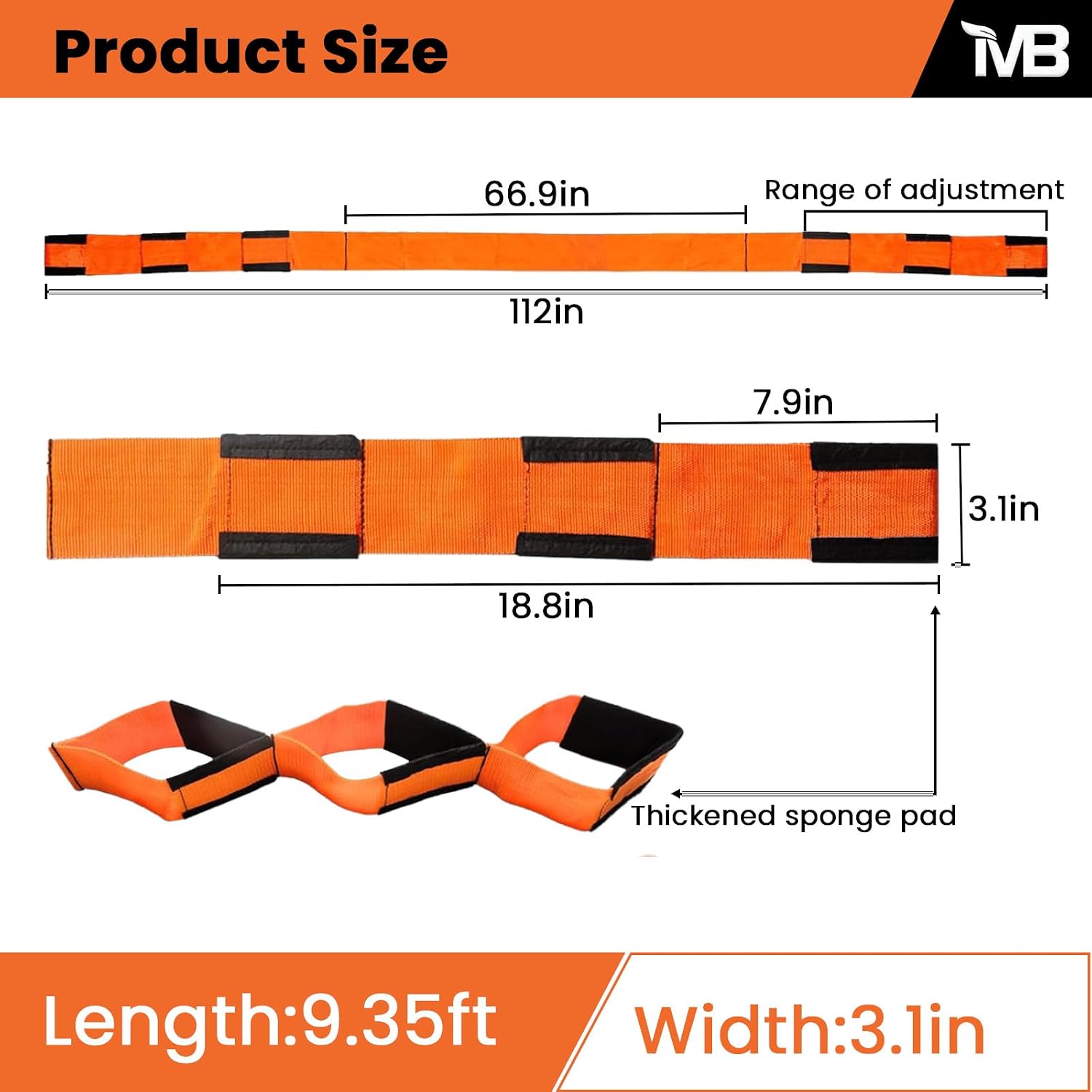 Moving Straps for Lifting Furniture, 2-Person Lifting Straps Moving up to 850LBS, Wide Design 3.15in for Appliances