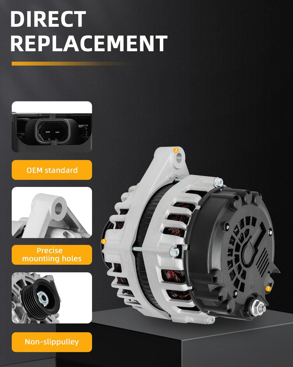 OCPTY Alternators Alternator 11932 2010-2016 for Buick for LaCrosse
