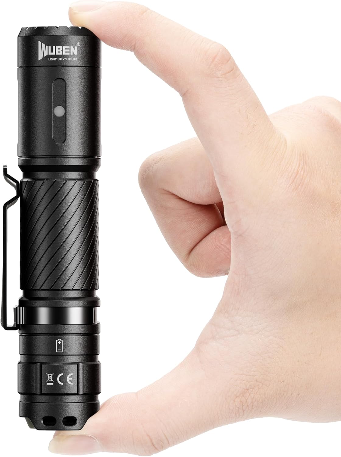 C3 Flashlight 1200 High Lumens 6 Modes Rechargeable Flashlights | Super Bright IP68 Tactical Flashlight for Camping