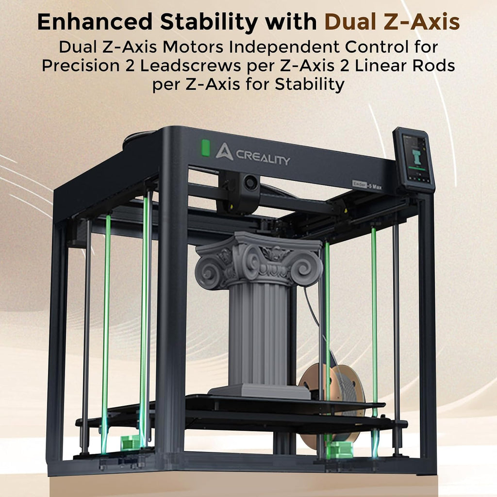 Ender-5 Max 3D Printer, 400mm Build, 700mm/s Printing | 400x400x400mm build volume, 36-point auto leveling and LAN