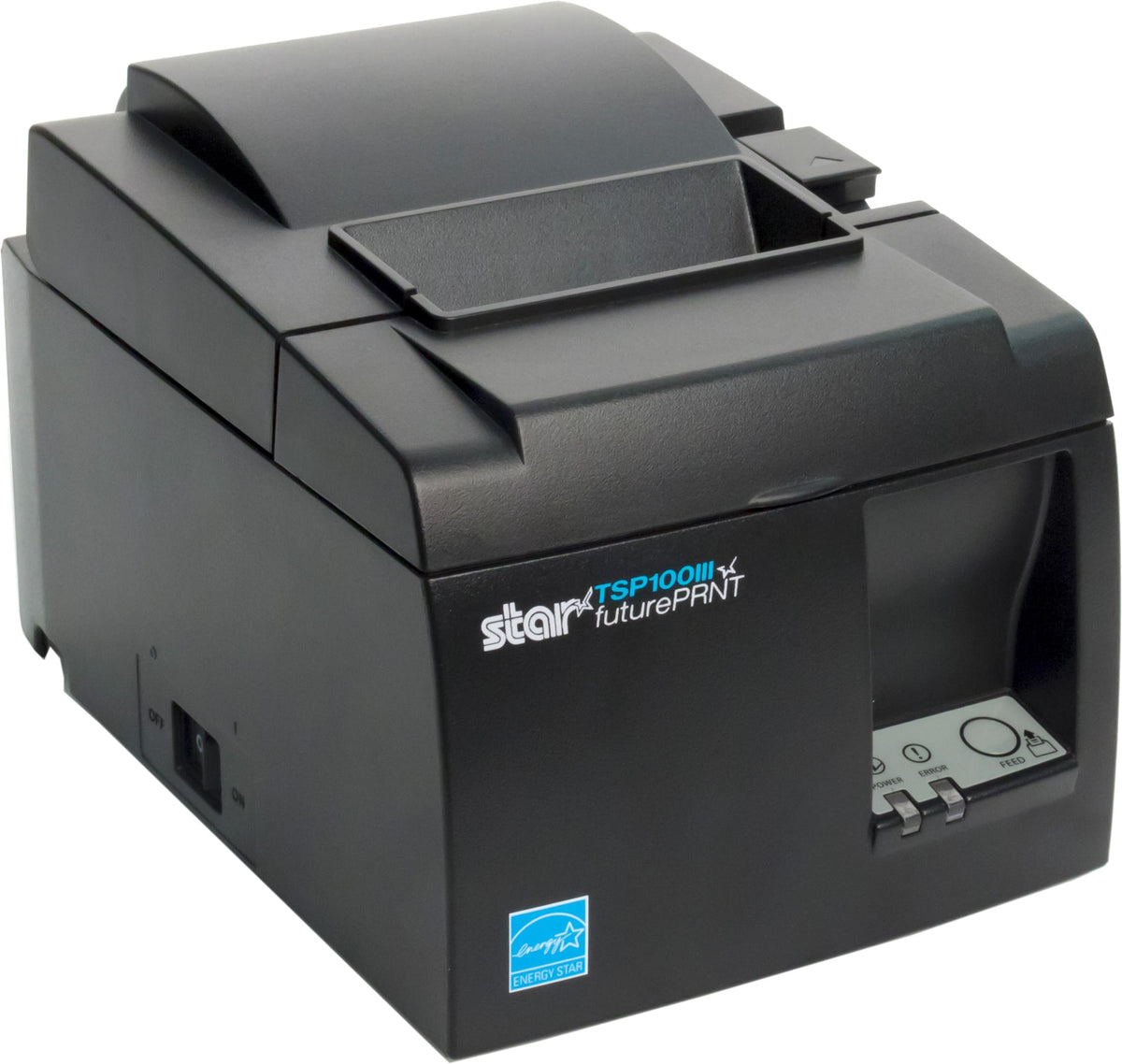TSP143IIILAN Ethernet (LAN) Thermal Receipt Printer with Auto-Cutter and Internal Power Supply - Gray