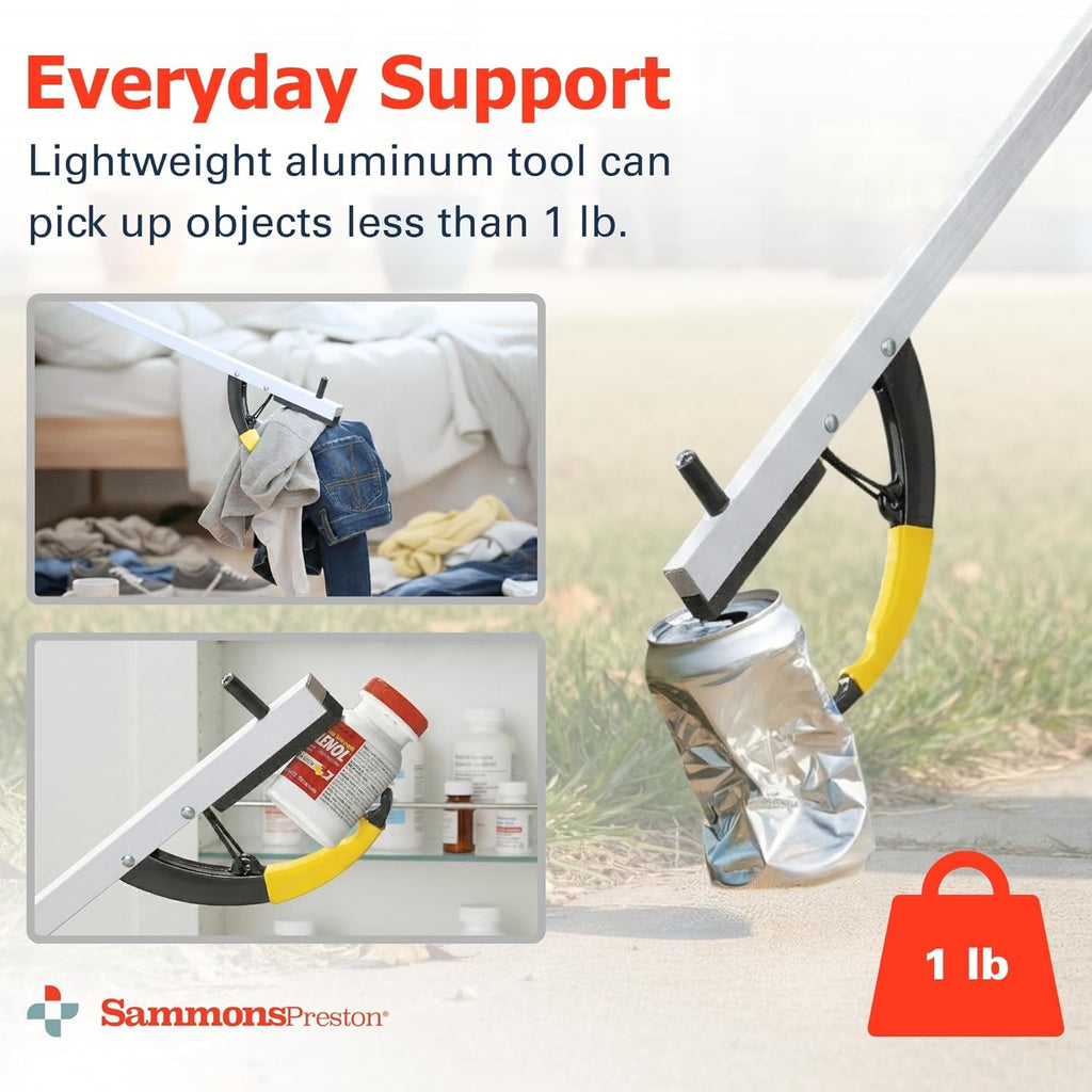 Reacher, Standard, 26", Grabber Reacher Tool, Lightweight Trash Picker Grabber & Garden Nabber, Handy Aluminum Picker