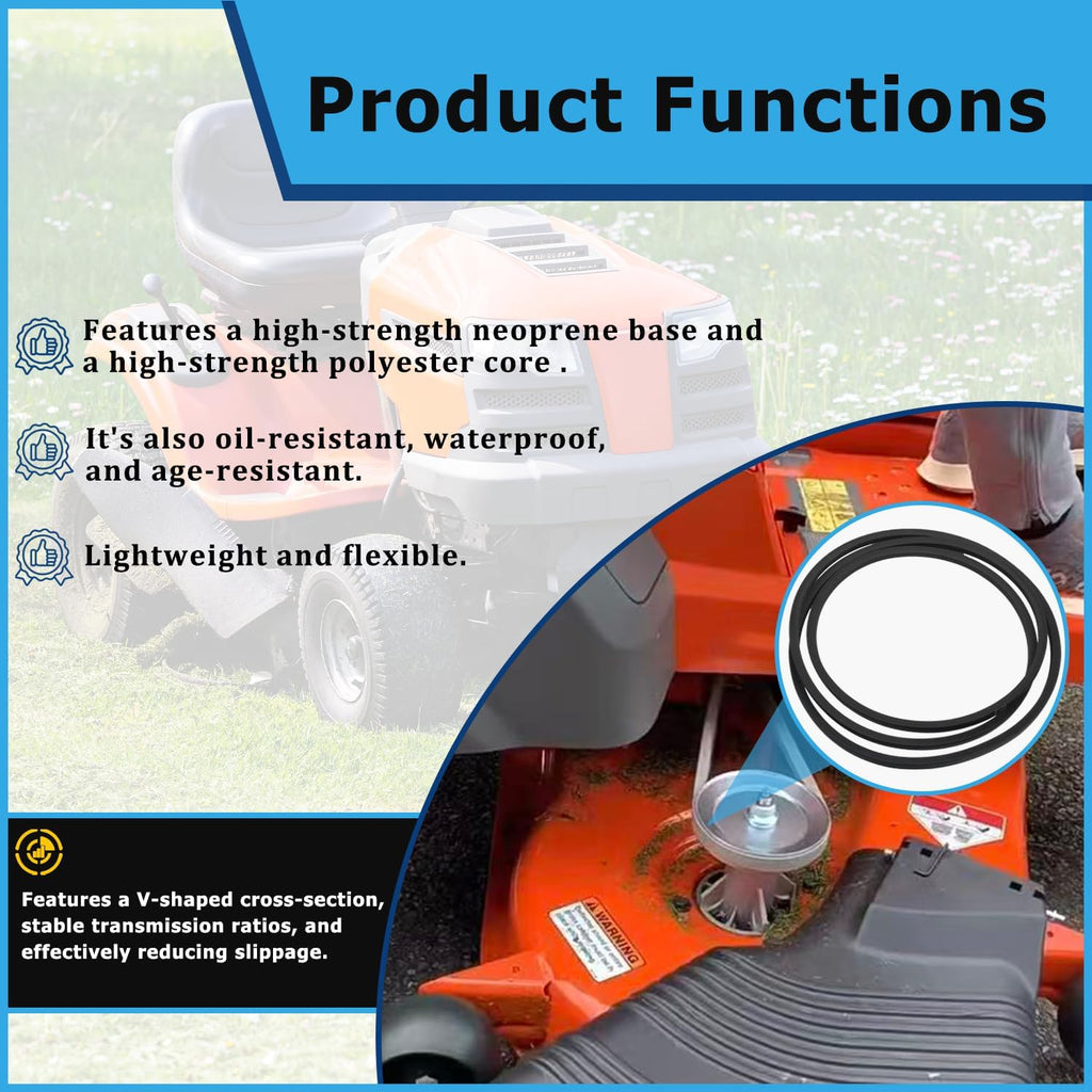 B128 Lawn Mower V-Belt Fit for Toro Wheel Horse Riding Mower