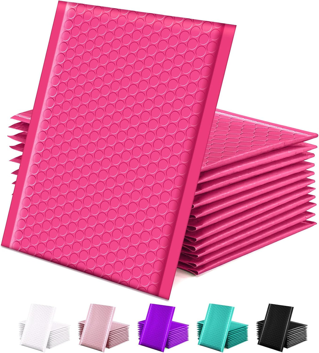 Bubble Mailers 6x10" Usable Size 6x9" Padded Envelopes Pink 25 Pack