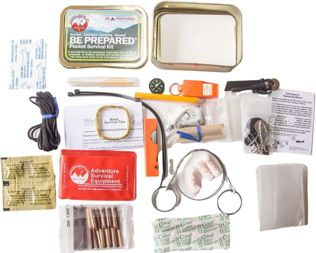 Be Prepared Pocket Survival Kit PSK Holder not Included