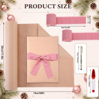 12'' Christmas Wrapping Paper Rolls Set, Book Advent Calendar Gift