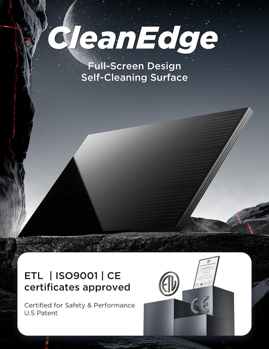 200 Watt Solar Panel - 2PCS 100W Solar Panels with Frameless Design | 25% High-Efficiency 100w solar panel for RV