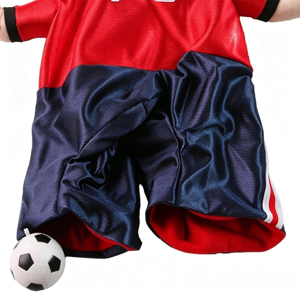 Soccer Player Dog Costume Adjustable Halloween Outfit-M