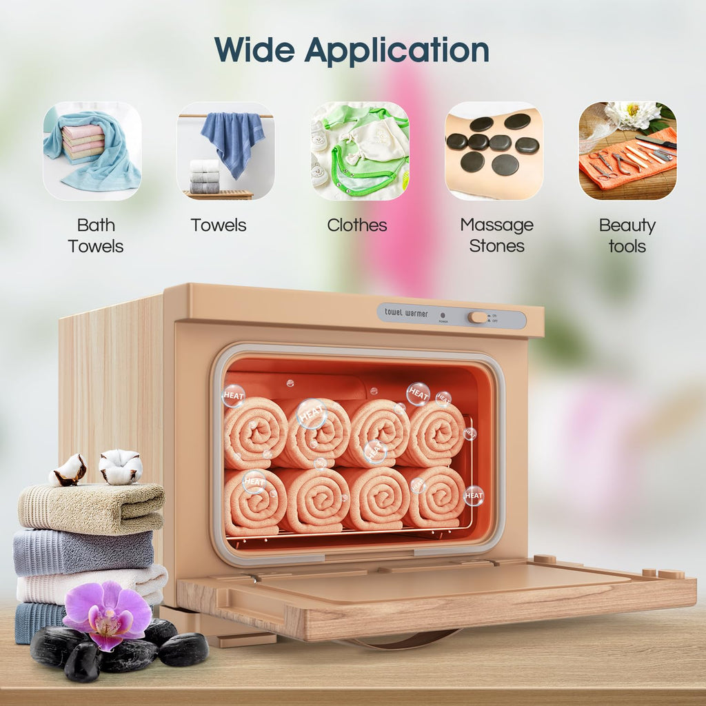 Towel Warmer Cabinet, 8L Hot Spa Small Towel Warmer Heating Use for Facial Spa, Hair Beauty, Salon Equipment and Home