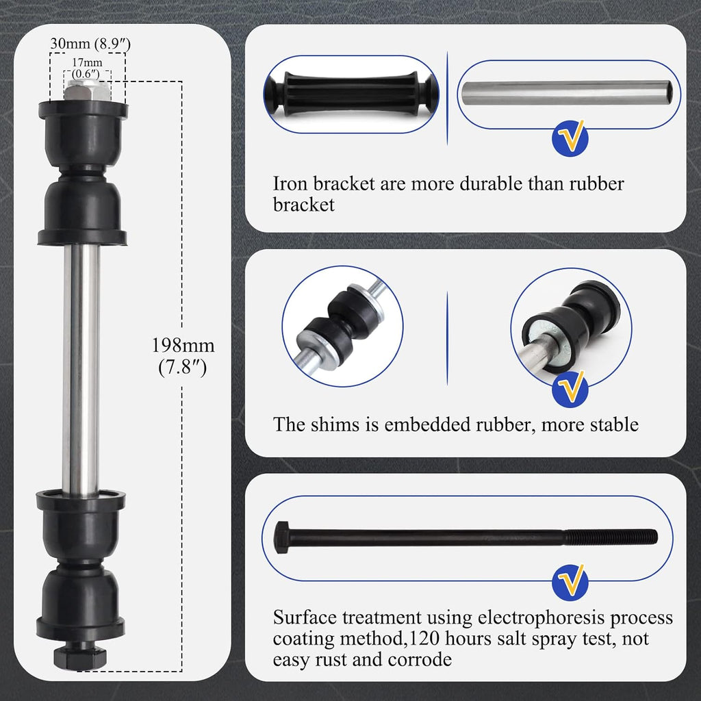 K700432 Front Stabilizer Sway Bar End Links for Chevrolet,GMC OE# K700538