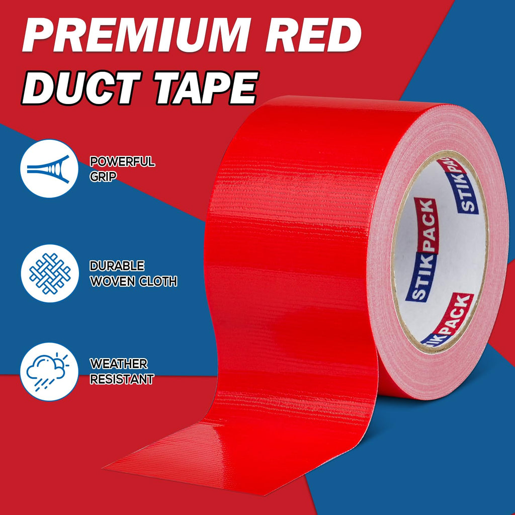 3'' Wide Red Duct Tape Heavy Duty 3 Inches x 30 Yard, 1 Roll