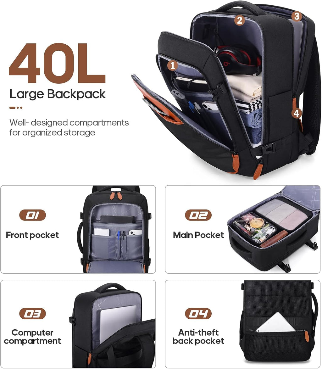 Luggage Sets 3 Piece, Carry On Luggage 20In With Spinner Wheels,PC Hardside Suitcase Set with TSA Lock,Durable Carry