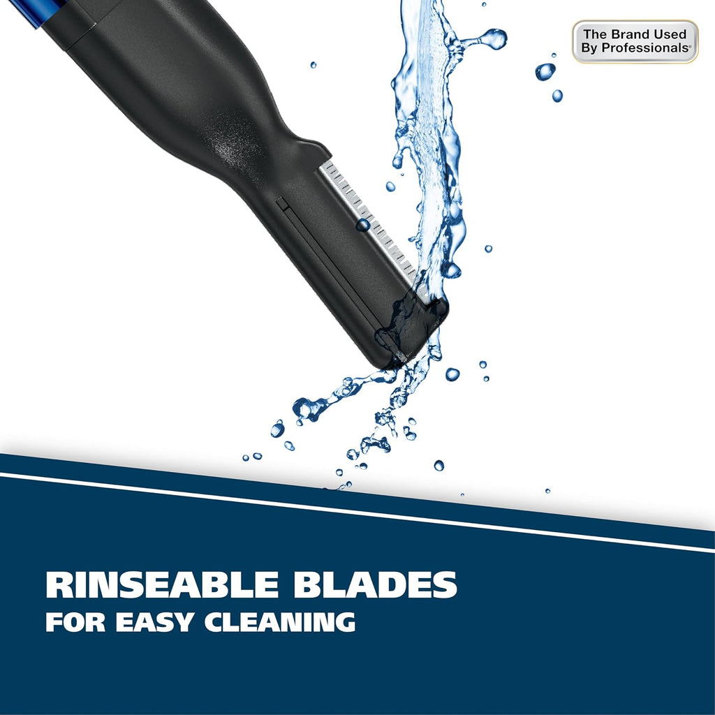 Lithium Battery 2-in-1 Pen Detail Trimmer for Nose, Ear & Eyebrow