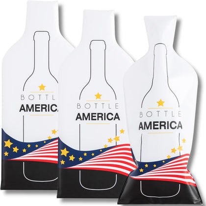 Reusable Wine Bags for Travel | 3-Pack | Durable Triple-Layer Bottle Protector Sleeve | Leak-Proof & Impact-Resistant