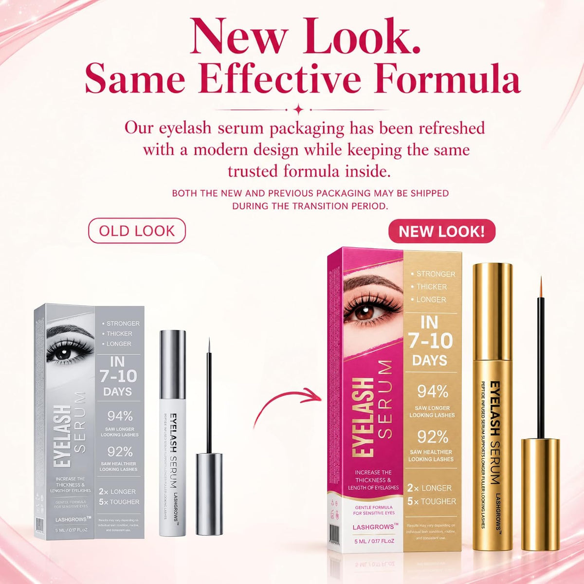 Lash Serum for Eyelash Growth - Peptide Lash Enhancing Serum- 5ML