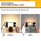 Candelabra Light Bulbs 60W Eq, 2700K Dimmable, E12 LED Bulb 12 PCS