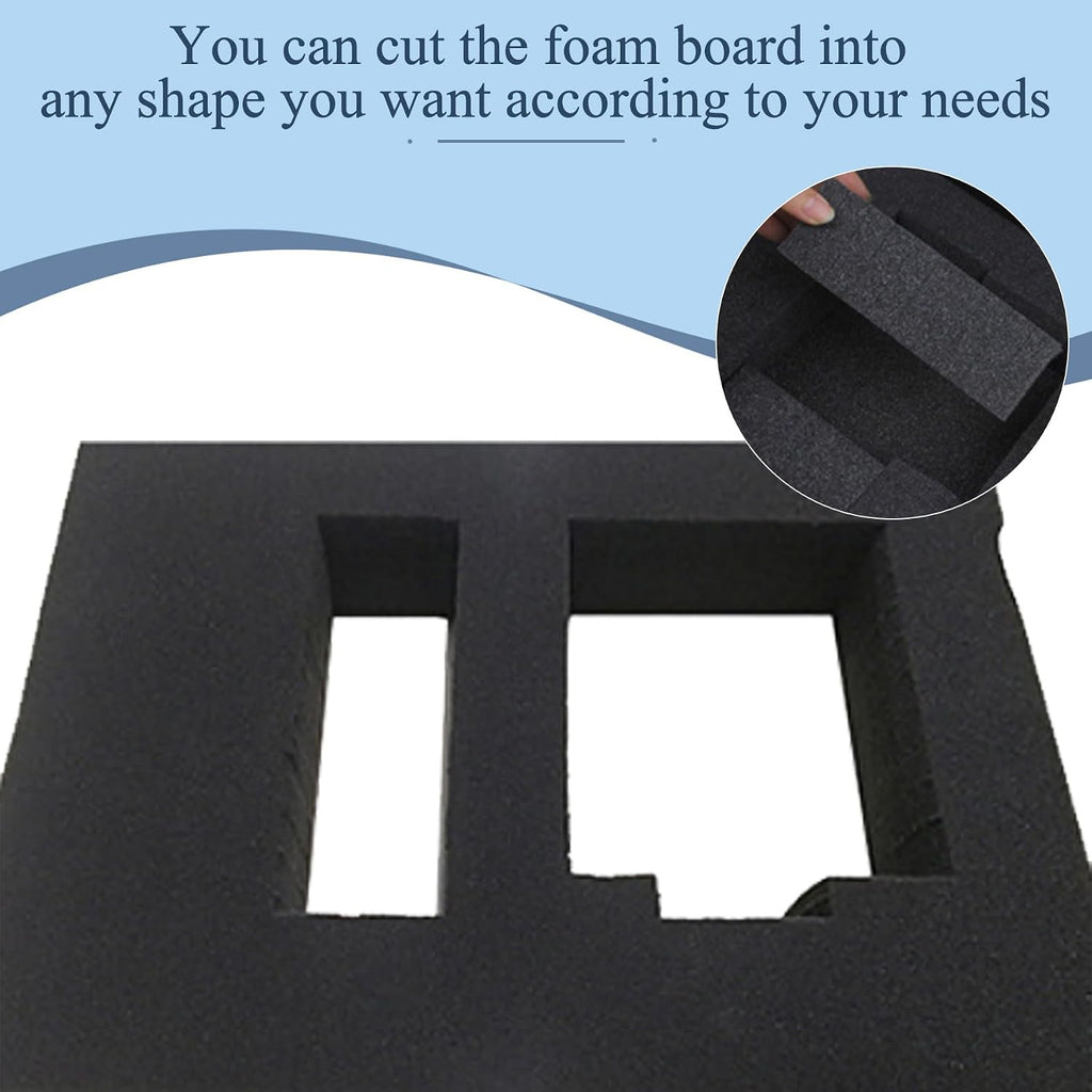 16" x 12" Pick and Pluck Foam Inserts for Tool Box – 8 Pack High-Density Polyurethane Foam Sheets (4×0.4in +