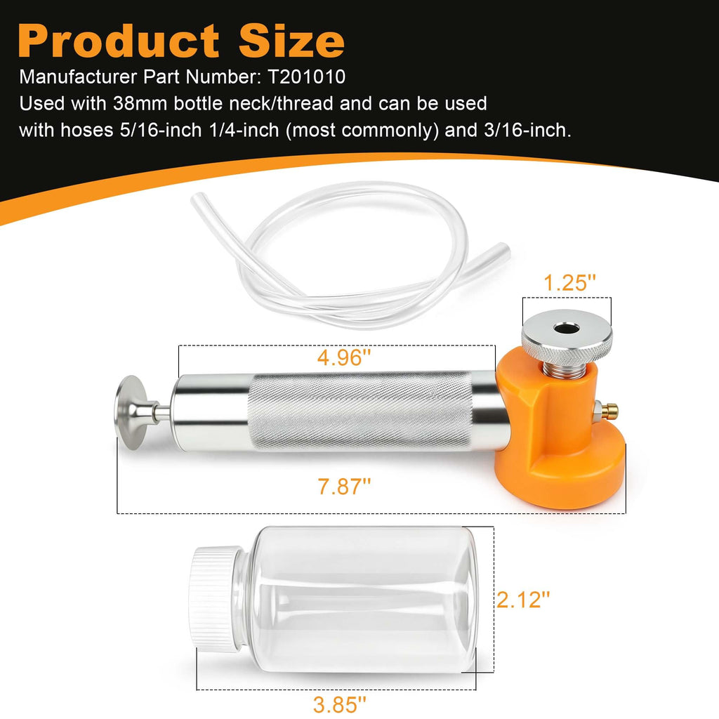 Oil Sampling Pump with Vacuum Release Valve Kit Replaces T201010