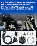 4.3L V6 Ignition Tune Up Kit Fit for MerCruiser Mercury Thunderbolt