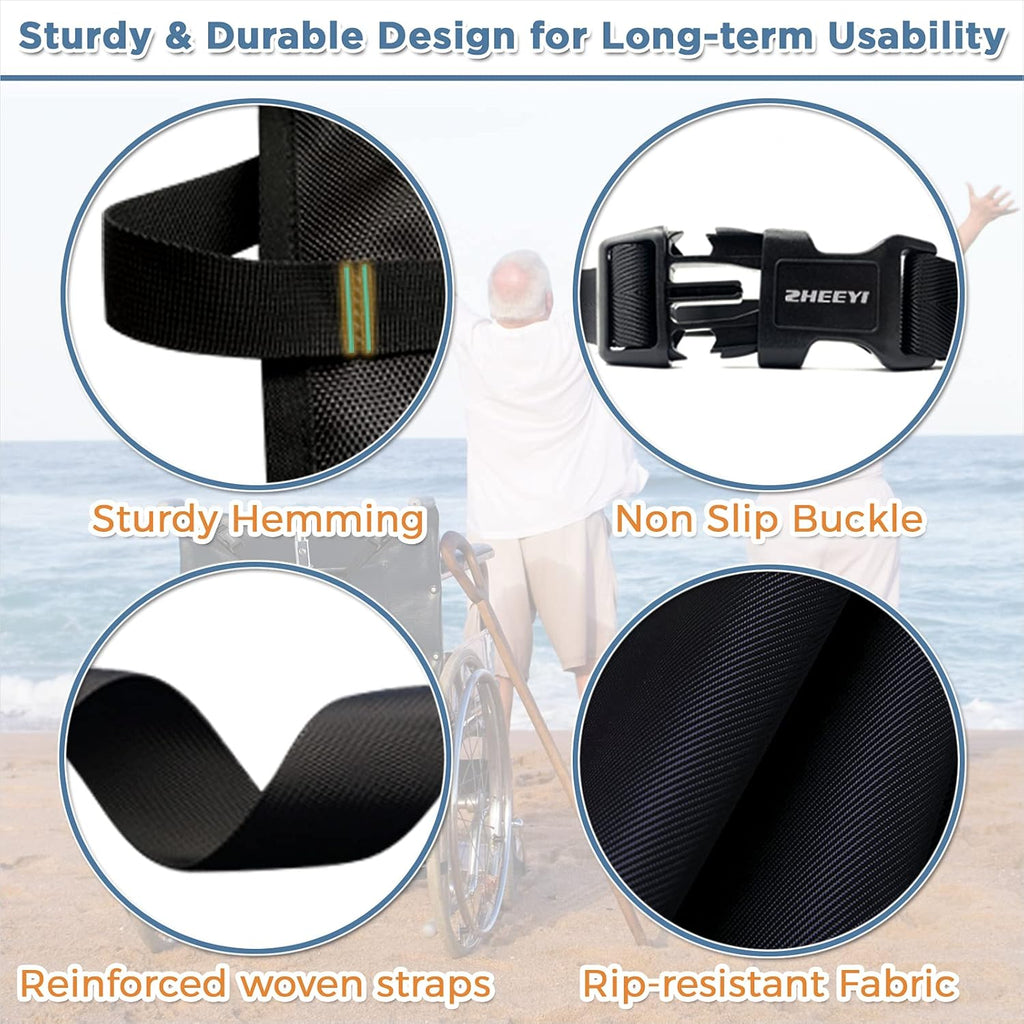 Oxygen Cylinder Bag for Wheelchairs with Buckles, Fits Any Wheelchair, Black (Fits Most Oxygen cylinders)
