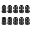 NineLeaf 10 Piece Waterproof Cable Glands Joints Adjustable 6-12mm Cable Connectors,M20x1.5 Black Compression Cable Glands Joints 20mm Diameter Titting Hole Glands, IP66 for Outdoor Use