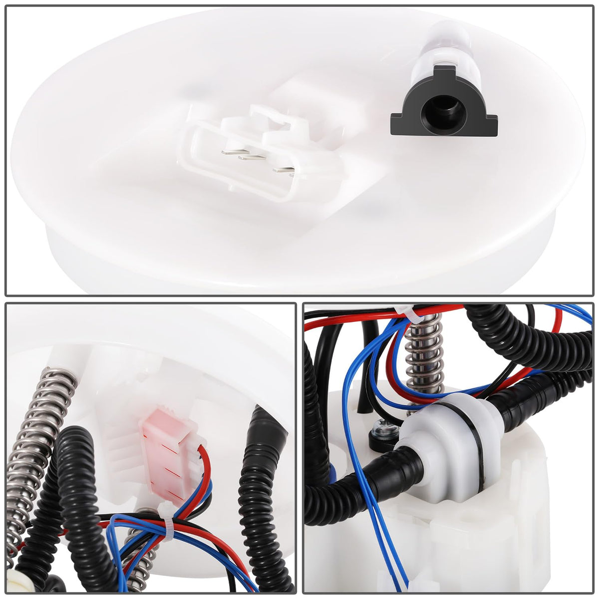 Auto Dynasty E2556M Electric Fuel Pump Module Assembly Compatible with Ford Focus 2000-2002, 12V, White