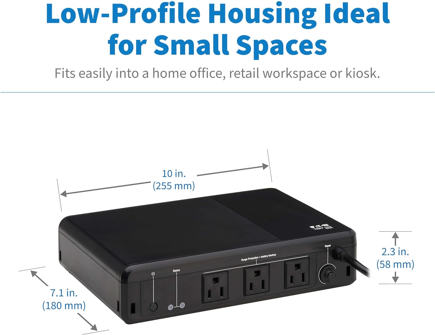 Eaton Tripp Lite BC350R 350VA Small UPS 210W Battery Backup Surge Protector