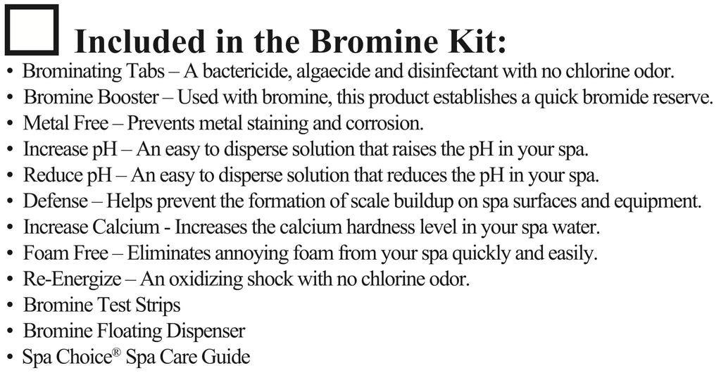 Premium Bromine Spa Kit, Made in USA